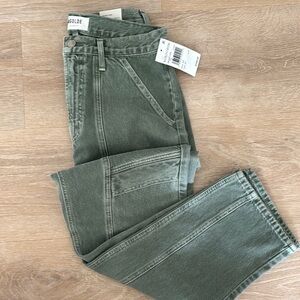 AGOLDE Green Denim Jeans